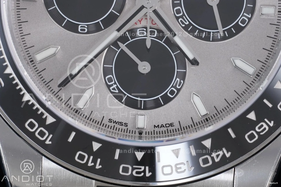 Gray Edition 126519 V2 Daytona on 1:1 VSF VS4131 Oysterflex (Weighted) Best Strap Dial Black 1124